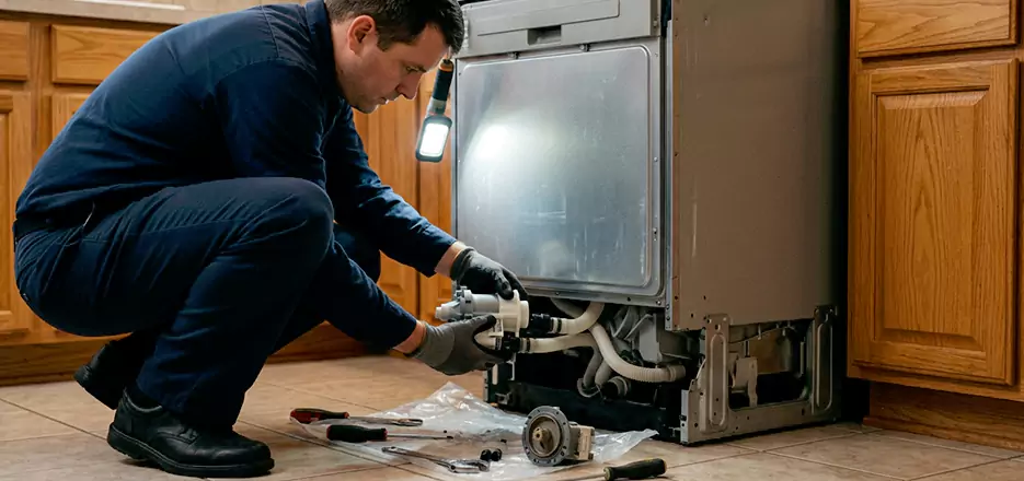 Dishwasher Drain Hose Repair in Medford