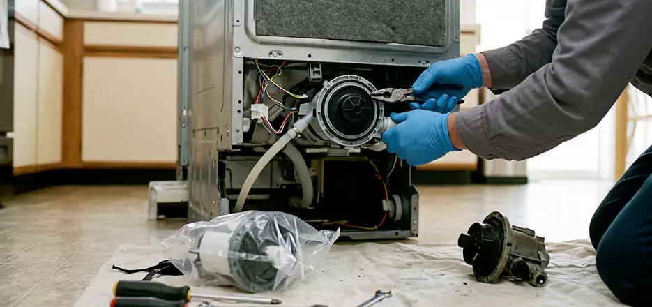 Dishwasher Motor Pump Replacement in Medford